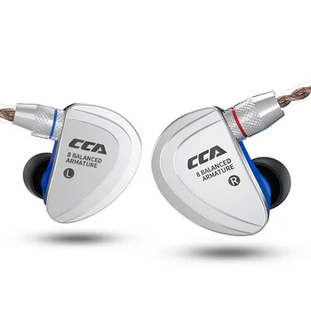 

CCA C16 8BA the units in the ear earphone16 Balanced Armature HIFI Monitoring Earphone Headset With Detachable Detach 2PIN Cable