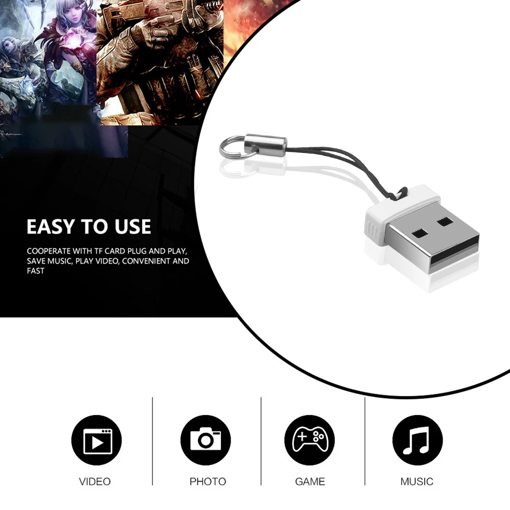 KEBDIU супер скорость мини USB 2,0 Micro SD/SDXC TF кардридер адаптер кардридер компьютерная кардридер для ПК компьютер Горячая Распродажа