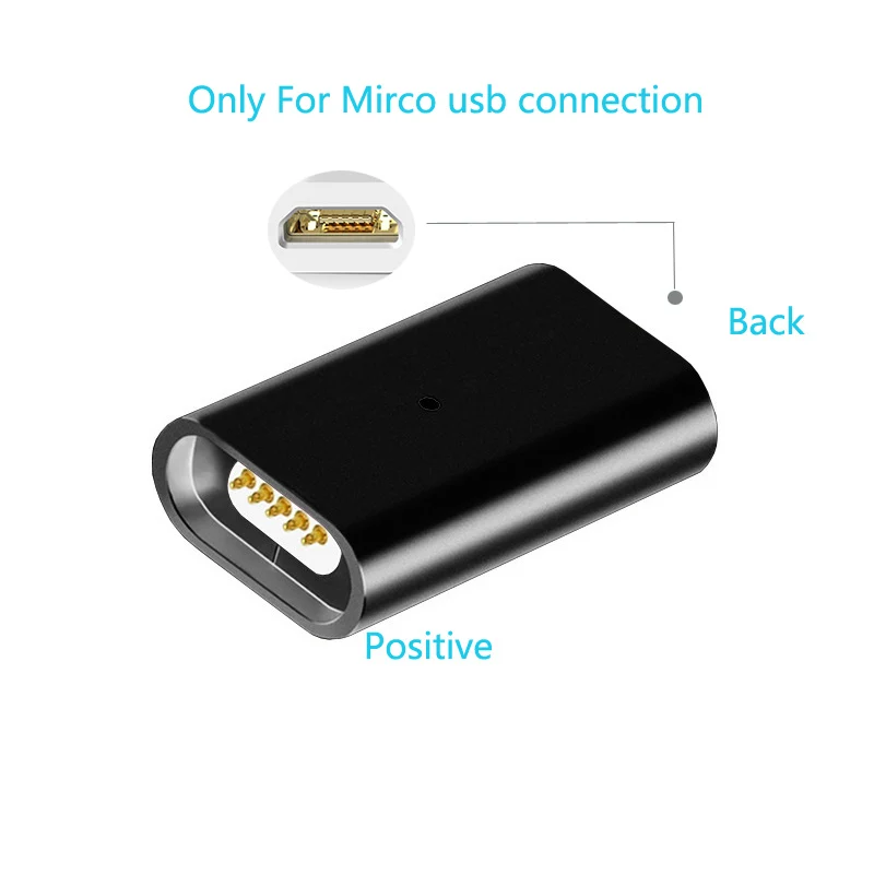 Connector Магнитный переходник для зарядки Micro USB кабель для iPhone& Micro& type C USB разъем для IPhone xs mas 78plus Sumsung Магнит зарядки данных - Цвет: Connector