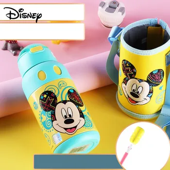 

Disney stainless steel cup children travel with straw dual-use insulation cup fashion baby cup