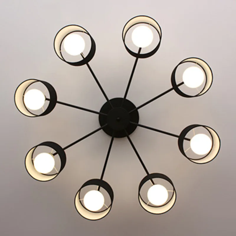 Japaness Ceiling Lights With Cloth Lampshades For Foyer White Lamparas de techo Surface Mounted Bedroom Lighting
