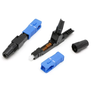 

100PCS SC Optic Fiber Quick Cold FTTH SC Single Mode UPC Fast Connector P0RE