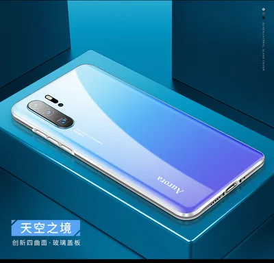Sky mirror Для huawei P30 P30 Pro Чехол Aurora металлическая рамка ударопрочный закаленное стекло твердая задняя крышка для huawei mate 20 Pro Чехол для телефона - Цвет: Sky mirror