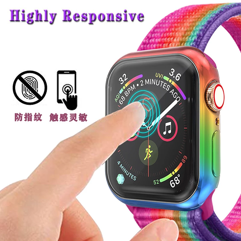 Чехол для часов для Apple Watch 5 series 5 4 band чехол 40 мм 44 мм Тонкий ТПУ чехол протектор для iWatch 5 4 44 мм защитный