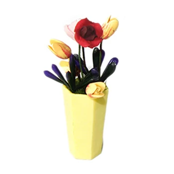 

1/12 Dollhouse Miniature Simulation Decor Accessories DIY Mini Plant Flowerpot Kids Funny Toy