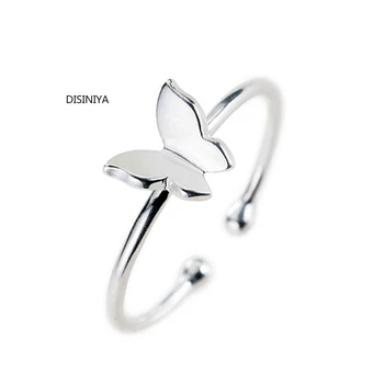 

silver 925 open woman ring siliver butterfly shape finger Jewlery Ring Wholesale Party Gifts fine jewelry wholesale