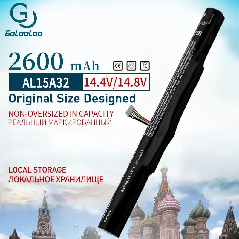 Golooloo AL15A32 ноутбук Батарея для acer Aspire E5-422G 472 E5-473 E5-473G E5-522 522G E5-532 E5-532T E5-573G E5-553G V3-574G