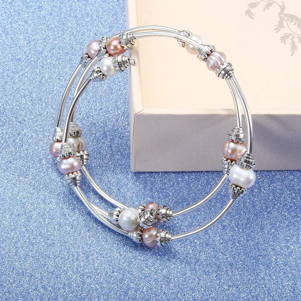 

Charm Bracelet Real Natural Freshwater Baroque Pearl Bracelet for Women Party Gift Pearl Jewelry