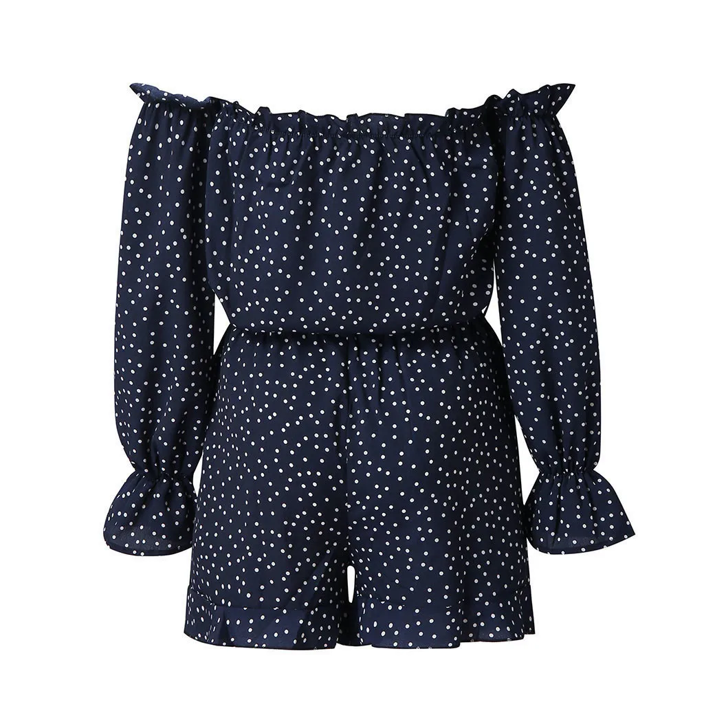 Летний богемский игровой костюм для Macacao feminino комбинезон женский Boho печати короткий рукав мини сексуальный комбинезон# C7