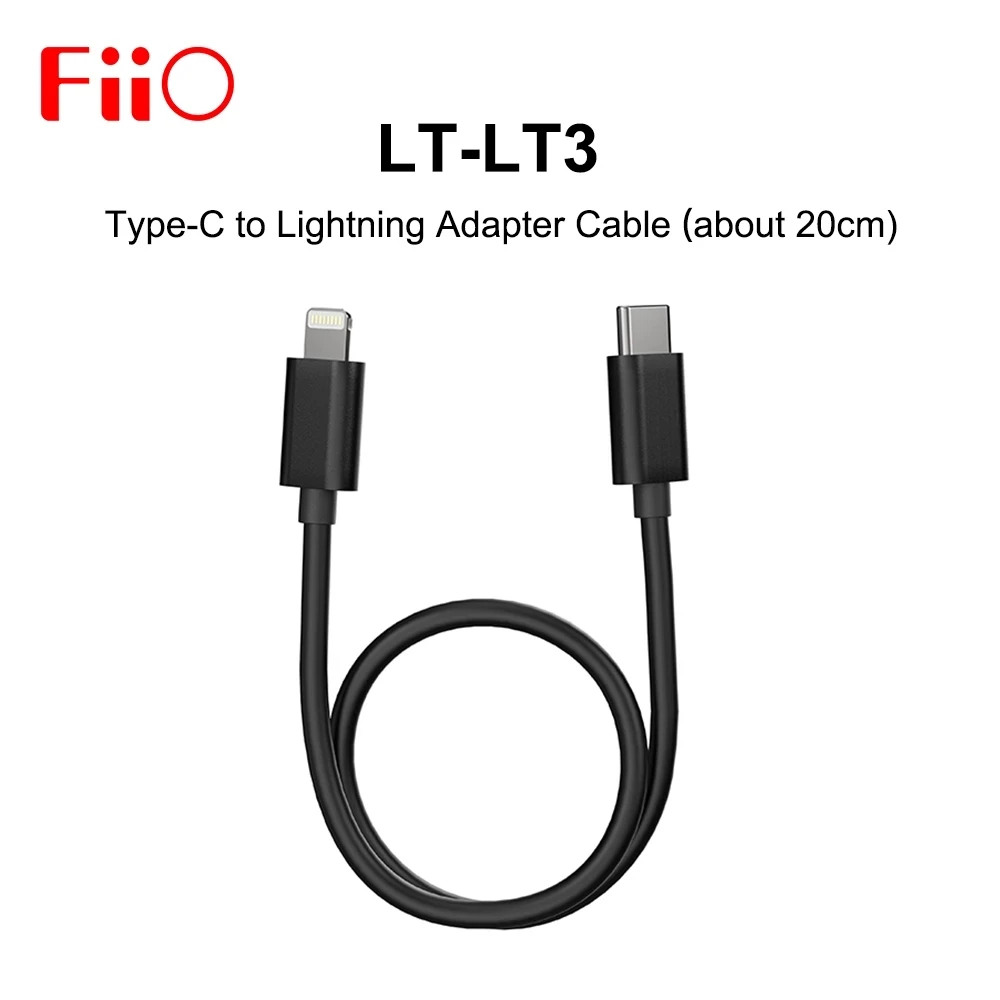 Адаптер FiiO LT-LT3 с type-C на lightning кабель декодирования для Apple iPhone fiio Q3 K9 PRO M15 M11 PLUS BTR5