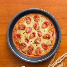 Круглая металлическая форма, антипригарная форма для пиццы, торта, жаростойкая, высокое качество, устойчивая, для дома, кухни, десертные инструменты, шесть размеров, MM60HB