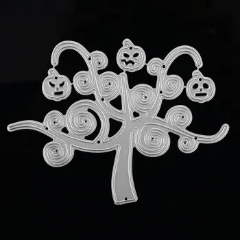 

Cutting Stencil Cheap Durable Carbon Steel Halloween Pumpkin Tree DIY Template Embossing Card Home Crafting Class Cutting Dies