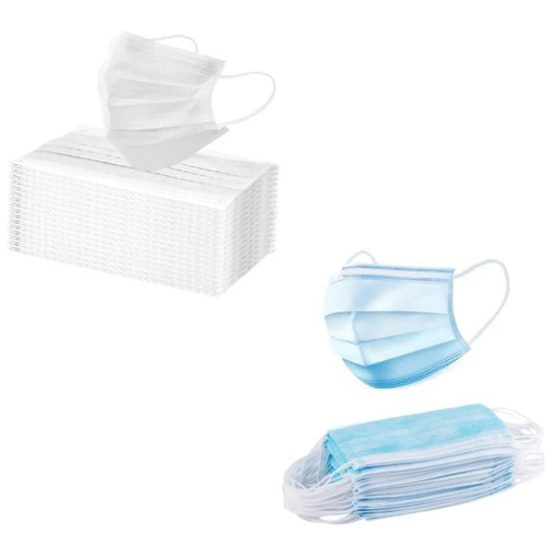 

150Pcs Disposable Non-Woven Anti-Dust Face Mask Anti-Haze Breathable Dust Mask with Elastic Earband Anti-Dust Breathable Maskr