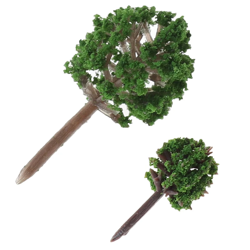 10pcs Ball-shaped Flower Model Trees Mixed Tree Model Landscape Trees Train Layout Garden Scenery Miniature