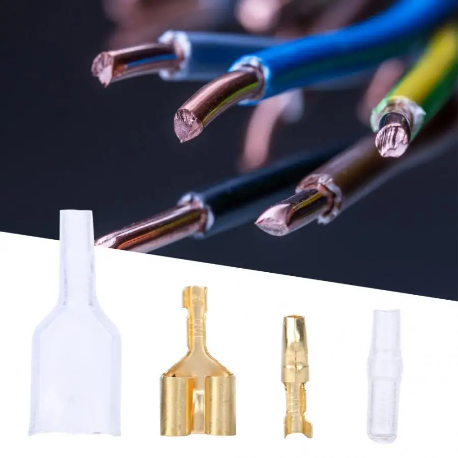 1 to 2 Female/Male Crimp Terminals Electric Wire Connecting Tool With Sleeve | Обустройство дома