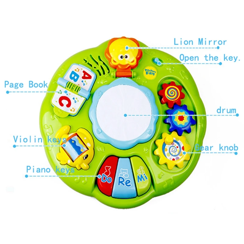 

Hot Early Education Study Table, Light Music Hand, Drum Learning Table