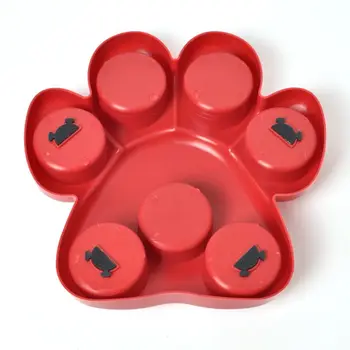 

Footprint Shape Pet Snuffle Slow Feeding Bowl Portable Dog Feeder Interactive