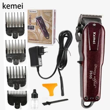 Kemei машинка для стрижки волос Триммер профессиональная электрическая машинка для стрижки волос стрижка мужской бороды Триммер для волос беспроводной инструмент для укладки 5