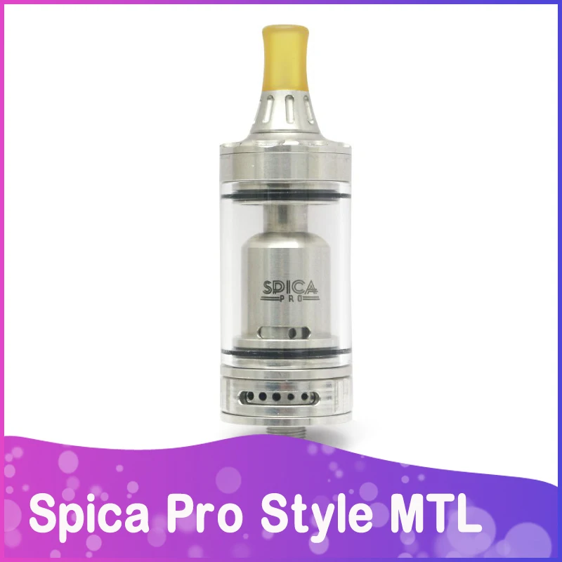 

Vapesoon Spica Pro RTA Style Atomzier Rebuildable Tank 22mm Atomzier 3ml Capacity for 510 Drip Tip Vaporizer Accessories