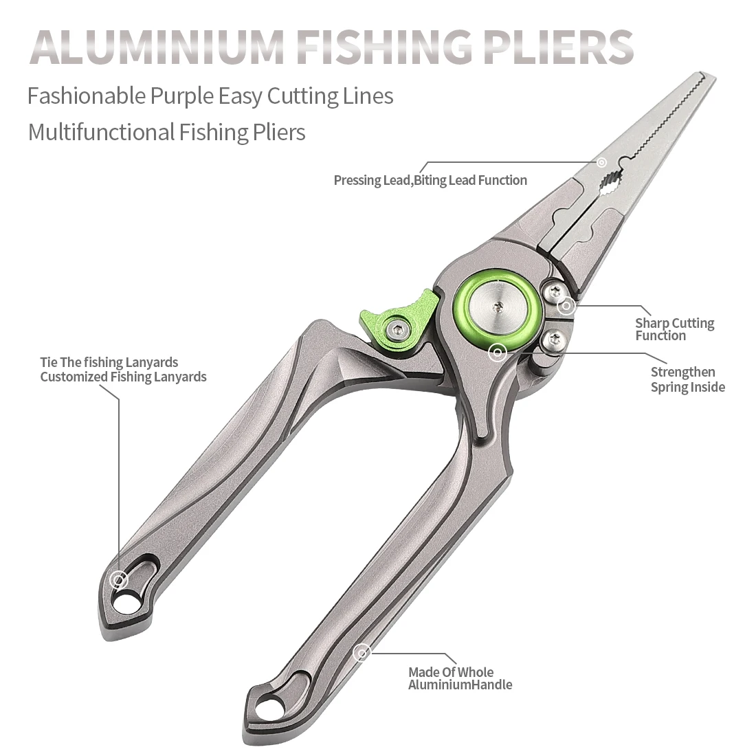 Portable Fishing Pliers Hook Remover Saltwater Freshwater Tool