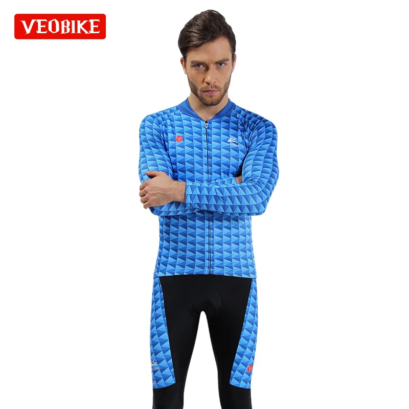 10 Summer Men Cycling Jersey Ciclismo Set Pro Team Long Sleeve Bike Clothing MTB Sportswear Quick Dry Bicycle Clothes - Цвет: 10