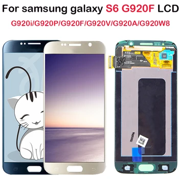 

For Samsung Galaxy G920F G920FD G920i S6 lcd display touch screen digitizer Replacement with Frame For Samsung S6 G920F display