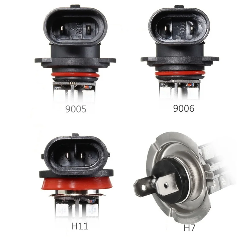 2 Шт Автомобильные фары противотуманные/дальнего света Автомобильная лампочка-5050 RGBW светодиодный 27SMD 9005/9006/H11/H7 с пультом дистанционного управления
