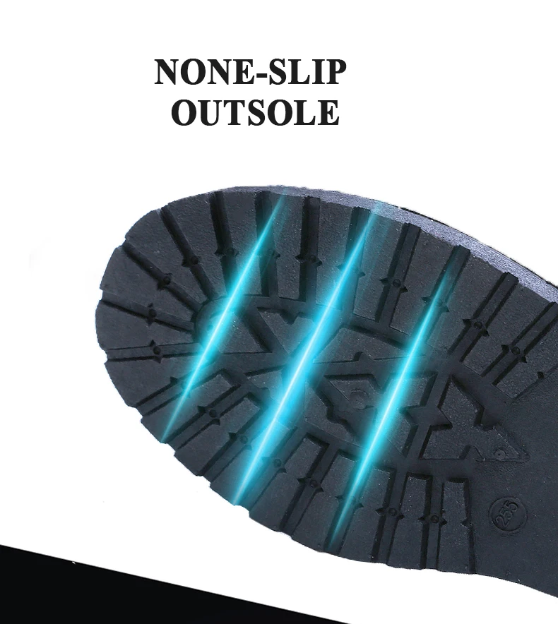 Men anti-slip breathable ankle boots waterproof high street fashion doc martens boots black grey brown lace up round-toe motorcycle boots soft comfortable work shoes safety (2)