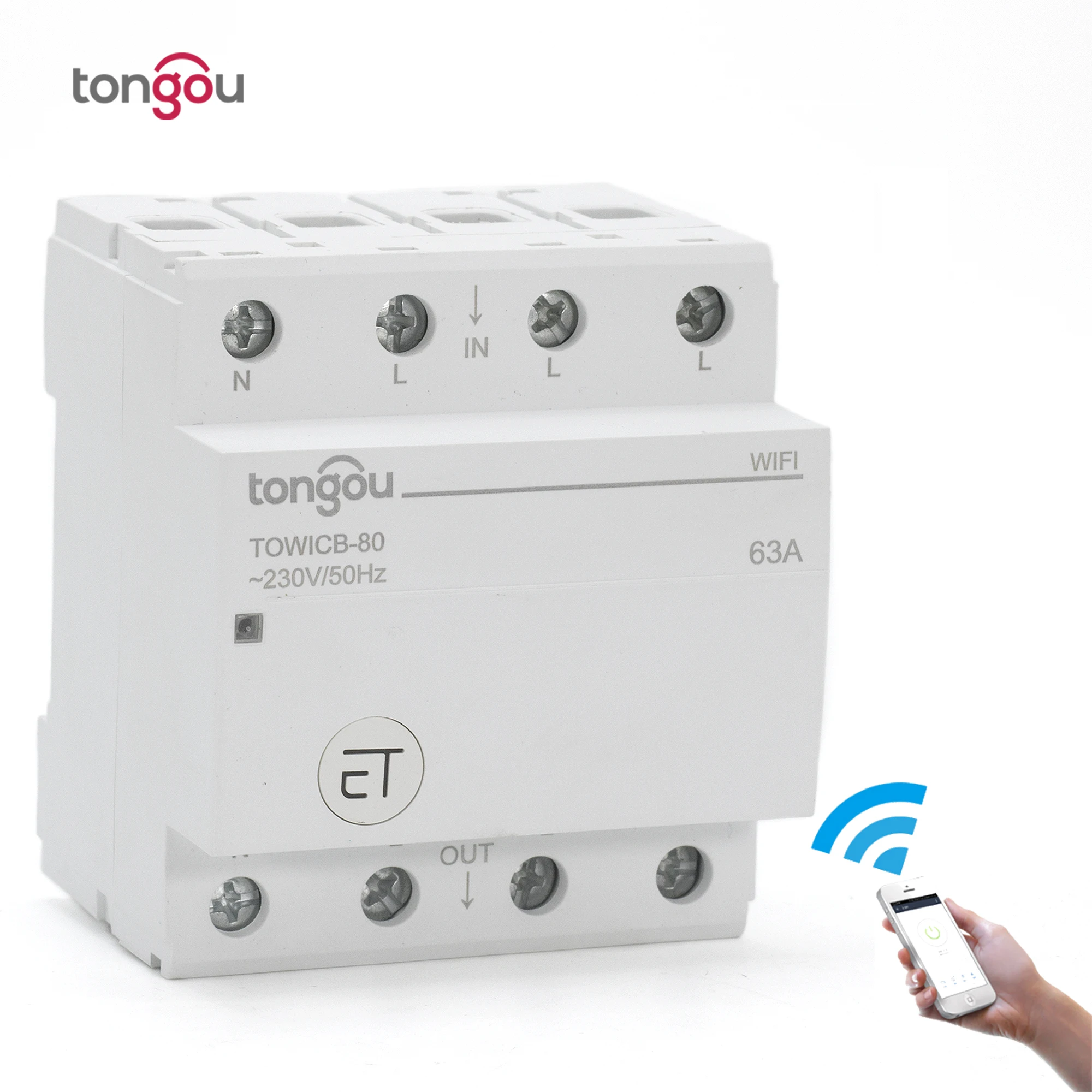 Wi-Fi автоматический выключатель дистанционного управления с помощью приложения eWeLink Голосовое управление с Amazon Alexa Google Home 72 мм din-рейку главный переключатель TONGOU