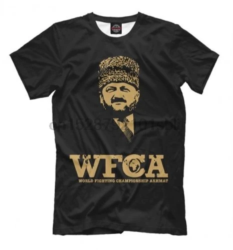 Chechnya Wfca Akhmad Fight Club T Shirt Chechen Republic 2018 Brand Homme Tees Men Summer Short Sleeves | Мужская одежда