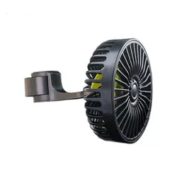 Ventilador USB para reposacabezas de coche, barras de ventilación ABS de tres velocidades, ventilador de refrigeración de verano, alto flujo de aire, 12V 24V, F407