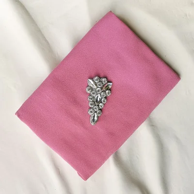 Мусульманский Хиджаб ручной работы с кристаллами, шарфы, шаль, исламский арабский головной убор, платок, шифоновый шарф - Цвет: Color 2