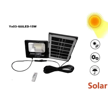 

100/75 Led Solar light lamp floodlight Waterproof LEDs Wall Outdoor garden lampada garden Security LED indoor remote timer spli