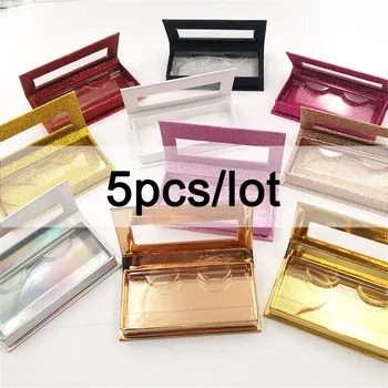 

5pcs paper boxes eyelashes storage case eye lash packing box makeup packaging eyelash box