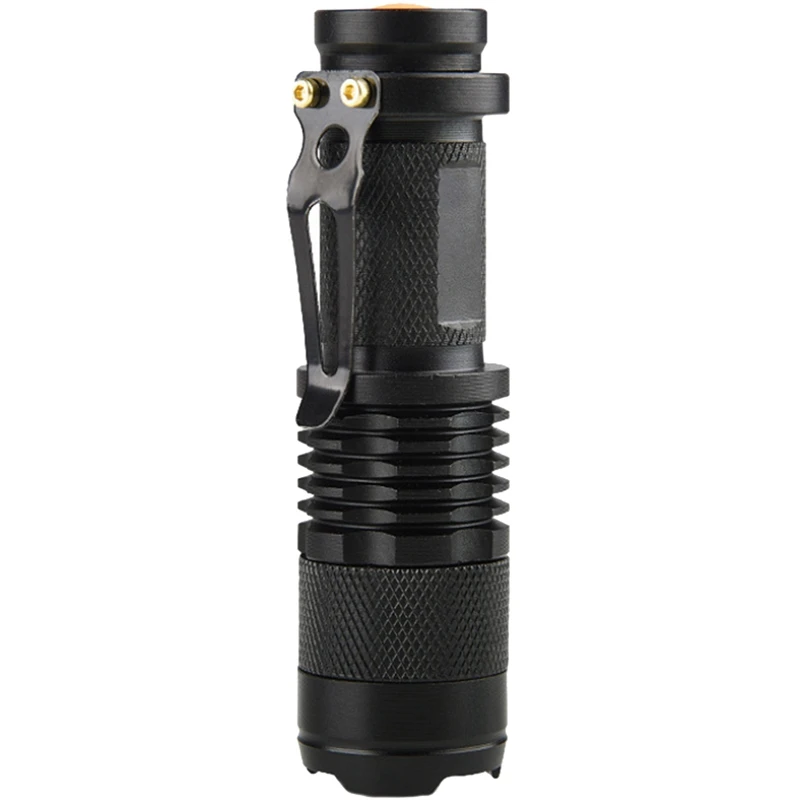 

Mini Led Flashlight Torch Lamp Q5 Led Torch Aa/14500 Adjustable Zoom Focus Penlight Waterproof For Outdoor