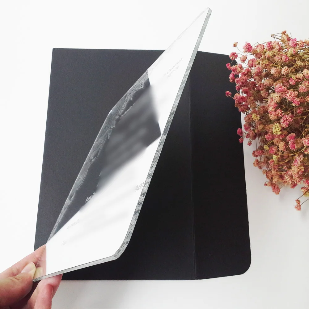  Sample order for 7*7inch flower elements square shape silver mirror acrylic wedding invitation card - 32698903464