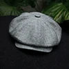 New beret hat Gatsby octagonal hats Retro British Newsboy cap Men and women Outdoor Universal Casual caps ► Photo 3/6