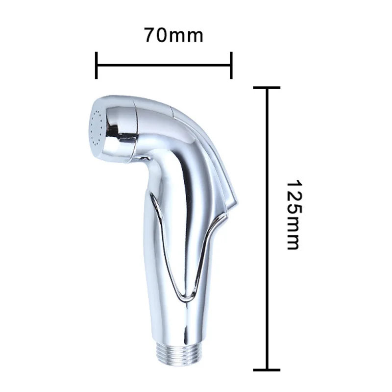Home Bathroom Handheld Portable Chrome Plated ABS Toilet Bidet Shower Sprayer Home Bathroom Handheld Portable Chrome Plated ABS Toilet Bidet Shower Sprayer