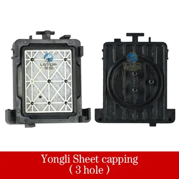 

print head cap 4 pcs/lot Yongli Sheet Capping 3 hole Black rubber for dx5 eco solvent