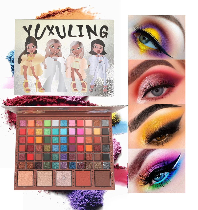 EZSOZO 71 Eyeshadow Palette Set Palette Long-lasting Waterproof Highlight Glitter Powder Makeup Matte Shadow Feminine Cosmetics EZSOZO 71 Eyeshadow Palette Set Palette Long-lasting Waterproof Highlight Glitter Powder Makeup Matte Shadow Feminine Cosmetics