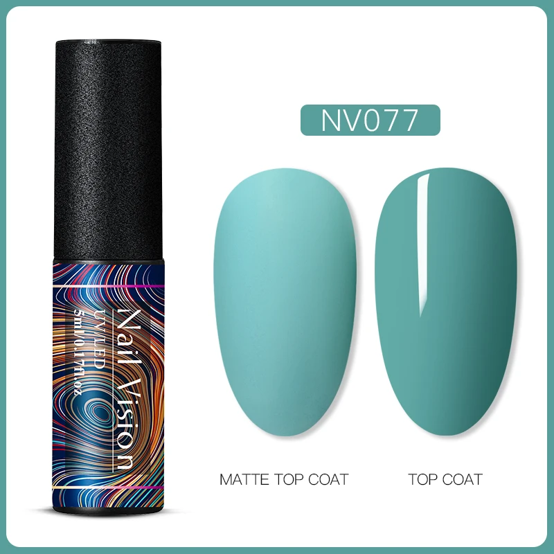 Nail Vision 60 цветов Матовый УФ-гель для ногтей 5 мл чистый цвет ногтей матовое верхнее покрытие Замачивание ногтей гель лак маникюрный лак - Цвет: AAS06672