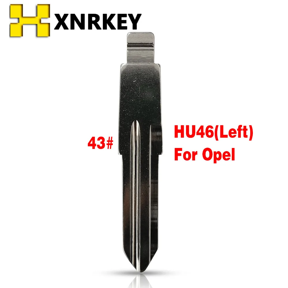 

XNRKEY #43 Left HU46 Replacement Car Key Blade for Opel for Chevrolet for Holden