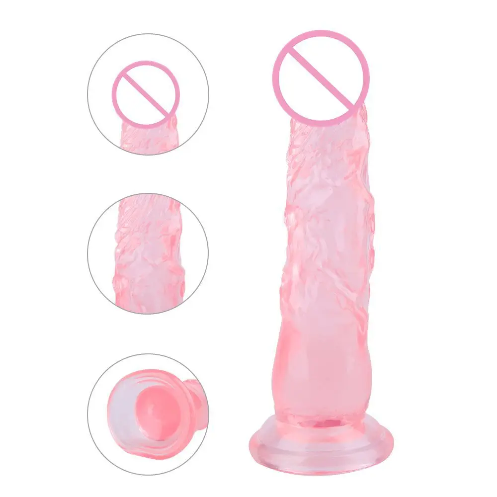 Transparent Simulated Dildo for Women Strong Suction Cup Realistic Penis Comfortable Females Adult Masturbation Toys Plus Size sex toys