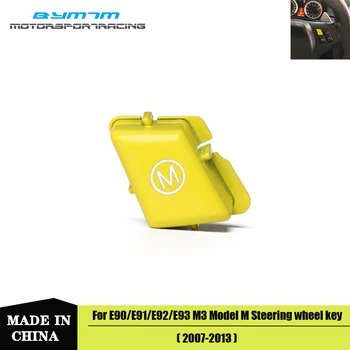 

Car Sports Steering Wheel Yellow M Mode Switch Button Cover Trim For BMW 3-Series E90 E91 E92 E93 M3 Sport