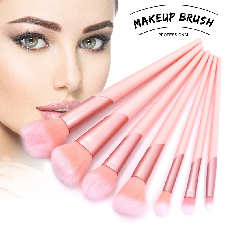 

Makeup Brush Set 7Pcs Makeup Tools Professional Eye Shadow Foundation Eyebrow Lip Makeup Brush Suit