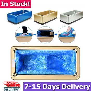 

New Automatic Shoe Cover Dispenser 100pcs Shoe Covers Automatic Machine One-time Film Machine Foot Set Shoes Home Office