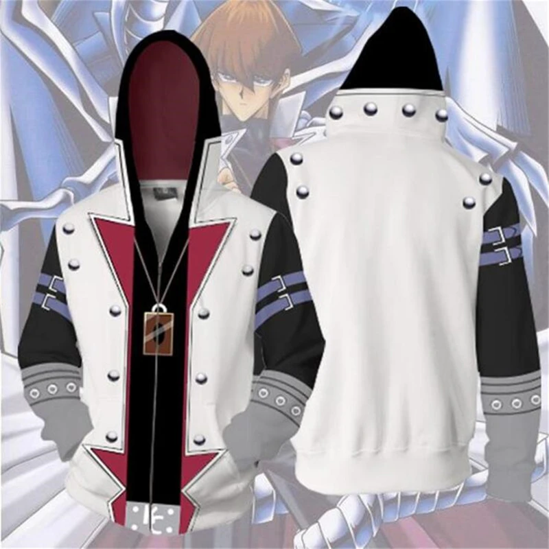 1pcs Yu Gi Oh Anime Hoodie Sweatshirt Seto Kaiba Cosplay Hooded Coat Jacket Costume Decor For Women Men Christmas Gift Anime Costumes Aliexpress