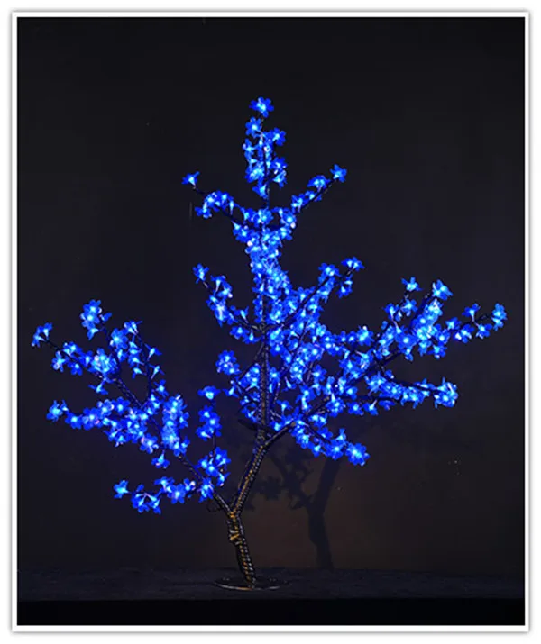 Наружный водонепроницаемый искусственный 0,8 м светодиодный светильник вишневого цвета 240 светодиодный s Рождественская елка свет для украшение для домашнего праздника - Испускаемый цвет: Синий