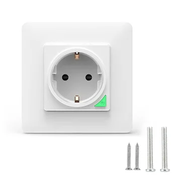 

High Quality 100-240V Wifi Remote Control Wall Socket Switch Support For Google/Alexa EU Plug Safe Wall Socket Switch