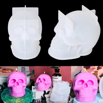 Skull Head Silicone Mold for Resin & Candle Crafts 1